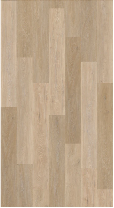 Definitive Hybrid Flooring - Almond - 100% Waterproof, 0.55mm Wear layer, Textured Feel, 228x1524x8.5(7mm + 1.5mm IXPE)