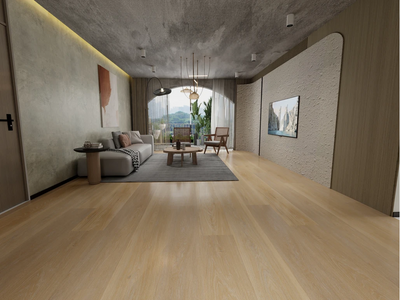 Definitive Hybrid Flooring - Milky White - 100% Waterproof, 0.55mm Wear layer, Textured Feel, 228x1524x8.5(7mm + 1.5mm IXPE)