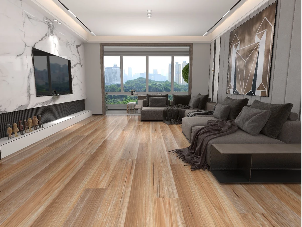 Definitive Hybrid Flooring - New South Wales Spotted Gum- 100% Waterproof, 0.55mm Wear layer, Textured Feel, 180x1524x8.5(7mm + 1.5mm IXPE)