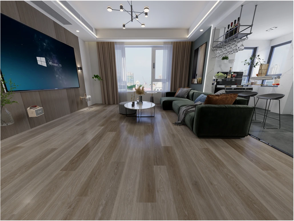 Definitive Hybrid Flooring - Carrara - 100% Waterproof, 0.55mm Wear layer, Textured Feel, 228x1524x8.5(7mm + 1.5mm IXPE)