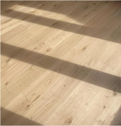 Definitive Oak Flooring - Wheat - Prefinished European Oak, UV Cured Water Based Matte Finish, ABCD Grade, 189mmx1860mmx14/3mm
