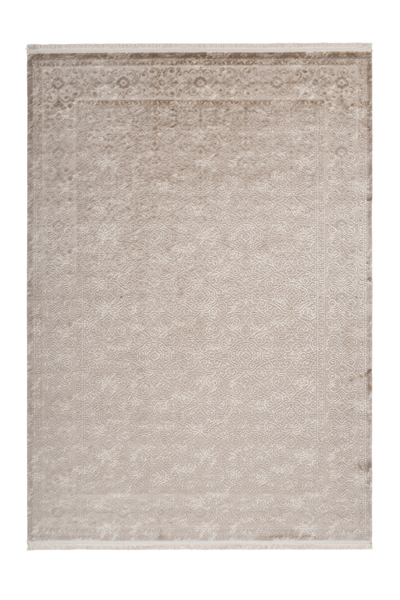 Pierre Cardin Vendome 701 Luxury Acrylic Beige Rug with Floral Design 